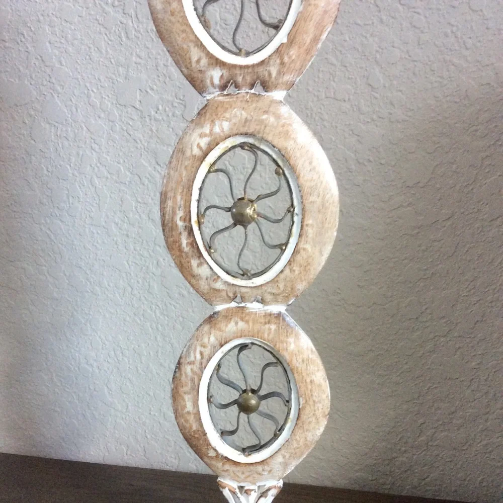 Candle Holder Wood & Metal